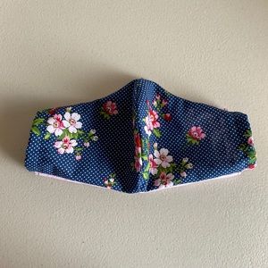 Handmade face mask floral print